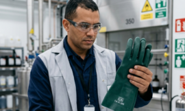 Como escolher luvas de segurança para manuseio de produtos químicos pelo tipo de substância?
